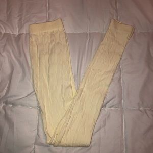 Cream colored leggings